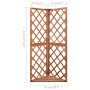 Eckspalier aus massivem Tannenholz 50x50x145 cm von vidaXL, Pergolen, Bögen und Gartenspaliere - Ref: Foro24-316407, Preis: 7...