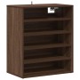 Mueble zapatero madera contrachapada roble marrón 60x35x70 cm