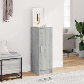 Zapatero de madera contrachapada gris Sonoma 32x35x92 cm Zapatero de madera contrachapada gris Sonoma 32x35x92 cm