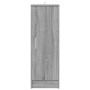 Zapatero de madera contrachapada gris Sonoma 32x35x92 cm