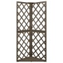 Eckgitter aus massivem grauem Tannenholz 50x50x145 cm von vidaXL, Pergolen, Bögen und Gartenspaliere - Ref: Foro24-316408, Pr...