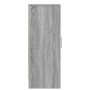 Zapatero de madera contrachapada gris Sonoma 32x35x92 cm