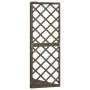 Eckgitter aus massivem grauem Tannenholz 50x50x145 cm von vidaXL, Pergolen, Bögen und Gartenspaliere - Ref: Foro24-316408, Pr...