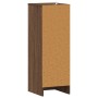 Mueble zapatero madera contrachapada roble marrón 32x35x92 cm