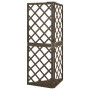 Eckgitter aus massivem grauem Tannenholz 50x50x145 cm von vidaXL, Pergolen, Bögen und Gartenspaliere - Ref: Foro24-316408, Pr...