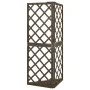 Eckgitter aus massivem grauem Tannenholz 50x50x145 cm von vidaXL, Pergolen, Bögen und Gartenspaliere - Ref: Foro24-316408, Pr...