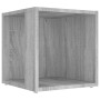 Mesa auxiliar madera contrachapada gris Sonoma 33x33x34,5 cm en Taquillas y armarios de almacenamiento | Comprar online en Foro2