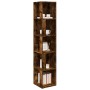Mueble esquina madera contrachapada roble ahumado 33x33x164,5cm