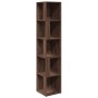 Mueble esquina madera contrachapada marrón roble 33x33x164,5cm