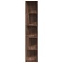 Mueble esquina madera contrachapada marrón roble 33x33x164,5cm
