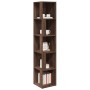 Mueble esquina madera contrachapada marrón roble 33x33x164,5cm