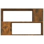Estantería madera contrachapada color roble ahumado 100x24x63cm