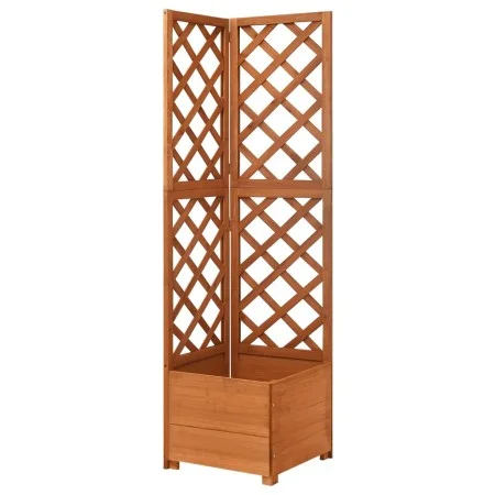 Eckspalier-Pflanzgefäß aus Tannenholz, 40 x 40 x 150 cm von vidaXL, Töpfe und Pflanzgefäße - Ref: Foro24-316411, Preis: 71,62...