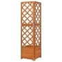 Fir wood corner trellis planter 40x40x150 cm by vidaXL, Pots and planters - Ref: Foro24-316411, Price: 71,62 €, Discount: %