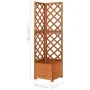 Fir wood corner trellis planter 40x40x150 cm by vidaXL, Pots and planters - Ref: Foro24-316411, Price: 71,62 €, Discount: %
