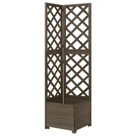 Eck-Pflanzgefäß aus grauem Tannenholz 40x40x150 cm von vidaXL, Töpfe und Pflanzgefäße - Ref: Foro24-316412, Preis: 62,05 €, R...