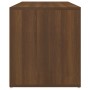 Banco pasillo madera contrachapada roble marrón 80x40x45 cm