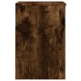 Banco zapatero madera contrachapada roble ahumado 60x30x45 cm