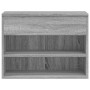 Banco zapatero madera contrachapada gris Sonoma 60x30x45 cm