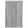 Banco zapatero madera contrachapada gris Sonoma 60x30x45 cm