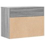 Banco zapatero madera contrachapada gris Sonoma 60x30x45 cm