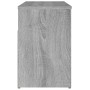 Banco zapatero madera contrachapada gris Sonoma 80x30x45 cm