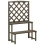 Plant support and trellis made of gray fir wood 70x42x115 cm by vidaXL, Pot stands - Ref: Foro24-316414, Price: 61,71 €, Disc...