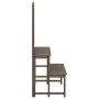 Soporte de plantas y enrejado madera de abeto gris 70x42x115 cm de vidaXL, Soportes para macetas - Ref: Foro24-316414, Precio...