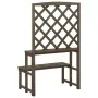 Plant support and trellis made of gray fir wood 70x42x115 cm by vidaXL, Pot stands - Ref: Foro24-316414, Price: 61,71 €, Disc...