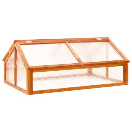 Gewächshaus aus braunem Fichtenholz, 114 x 80 x 50 cm von vidaXL, Gewächshäuser - Ref: Foro24-316415, Preis: 111,84 €, Rabatt: %