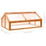 Gewächshaus aus braunem Fichtenholz, 114 x 80 x 50 cm von vidaXL, Gewächshäuser - Ref: Foro24-316415, Preis: 111,84 €, Rabatt: %