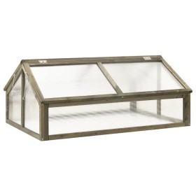 Gewächshaus aus grauem Tannenholz, 114 x 80 x 50 cm von vidaXL, Gewächshäuser - Ref: Foro24-316416, Preis: 125,67 €, Rabatt: %
