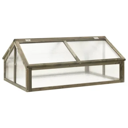 Gewächshaus aus grauem Tannenholz, 114 x 80 x 50 cm von vidaXL, Gewächshäuser - Ref: Foro24-316416, Preis: 141,22 €, Rabatt: %