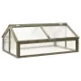 Gewächshaus aus grauem Tannenholz, 114 x 80 x 50 cm von vidaXL, Gewächshäuser - Ref: Foro24-316416, Preis: 141,22 €, Rabatt: %