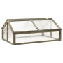Invernadero de madera de abeto gris 114x80x50 cm de vidaXL, Invernaderos - Ref: Foro24-316416, Precio: 117,70 €, Descuento: %
