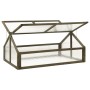 Invernadero de madera de abeto gris 114x80x50 cm de vidaXL, Invernaderos - Ref: Foro24-316416, Precio: 117,70 €, Descuento: %