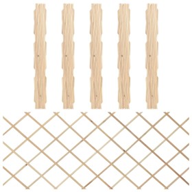 Spalierzäune 5 Stück aus massivem Tannenholz 180x80 cm von vidaXL, Zaunpaneele - Ref: Foro24-316422, Preis: 43,05 €, Rabatt: %