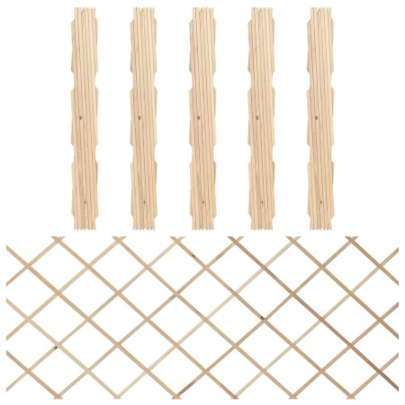 Spalierzäune 5 Stück aus massivem Tannenholz 180x80 cm von vidaXL, Zaunpaneele - Ref: Foro24-316422, Preis: 43,05 €, Rabatt: %