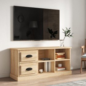 Mueble de TV madera contrachapada roble Sonoma 102x35,5x47,5 cm