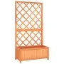 Brown fir wood garden trellis planter 70x30x135cm by vidaXL, Pots and planters - Ref: Foro24-316426, Price: 86,76 €, Discount: %