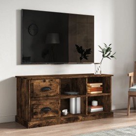 Mueble de TV madera contrachapada roble ahumado 102x35,5x47,5cm en Muebles TV | Comprar online en Foro24