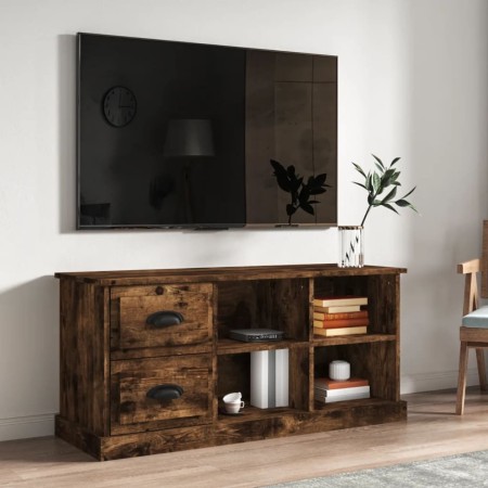 Mueble de TV madera contrachapada roble ahumado 102x35,5x47,5cm en Muebles TV | Comprar online en Foro24