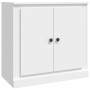 Aparador de madera contrachapada blanco 70x35,5x67,5 cm