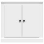 Aparador de madera contrachapada blanco 70x35,5x67,5 cm