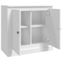Aparador de madera contrachapada blanco 70x35,5x67,5 cm