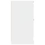 Aparador de madera contrachapada blanco 70x35,5x67,5 cm
