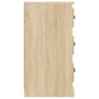 Aparador de madera contrachapada roble Sonoma 70x35,5x67,5 cm