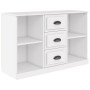 Aparador de madera contrachapada blanco 104,5x35,5x67,5 cm