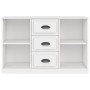 Aparador de madera contrachapada blanco 104,5x35,5x67,5 cm