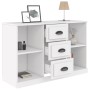 Aparador de madera contrachapada blanco 104,5x35,5x67,5 cm